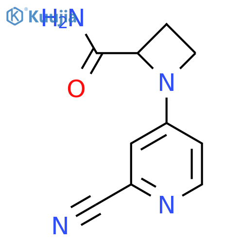 1-(2-cyanopyridin-4-yl)azetidine-2-carboxamide structure