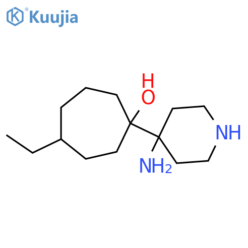 1-(4-aminopiperidin-4-yl)-4-ethylcycloheptan-1-ol structure