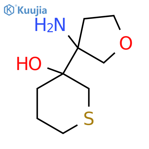3-(3-aminooxolan-3-yl)thian-3-ol structure