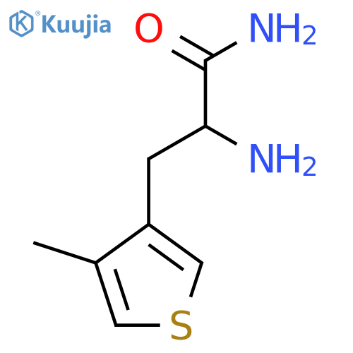 2-amino-3-(4-methylthiophen-3-yl)propanamide structure