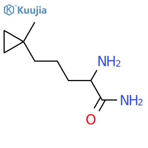 2-amino-5-(1-methylcyclopropyl)pentanamide structure