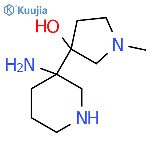 3-(3-Aminopiperidin-3-yl)-1-methylpyrrolidin-3-ol structure