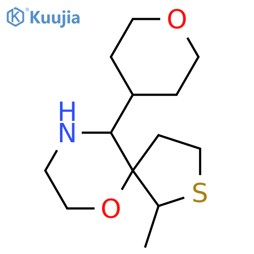1-methyl-10-(oxan-4-yl)-6-oxa-2-thia-9-azaspiro4.5decane structure