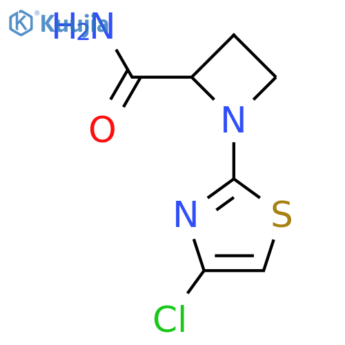 1-(4-chloro-1,3-thiazol-2-yl)azetidine-2-carboxamide structure