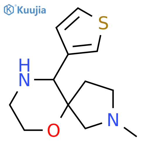 2-methyl-10-(thiophen-3-yl)-6-oxa-2,9-diazaspiro4.5decane structure