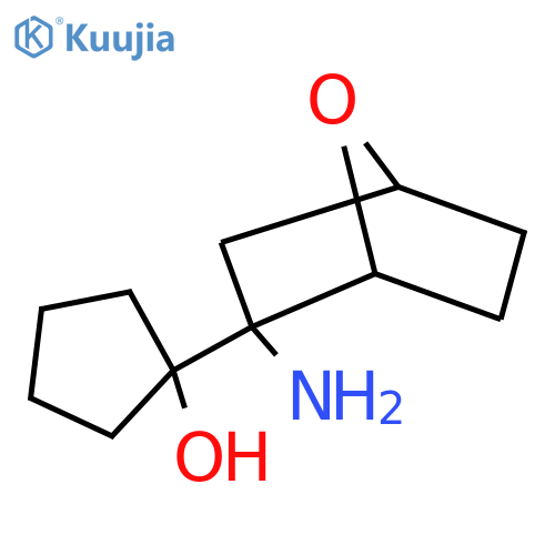 1-{2-amino-7-oxabicyclo2.2.1heptan-2-yl}cyclopentan-1-ol structure
