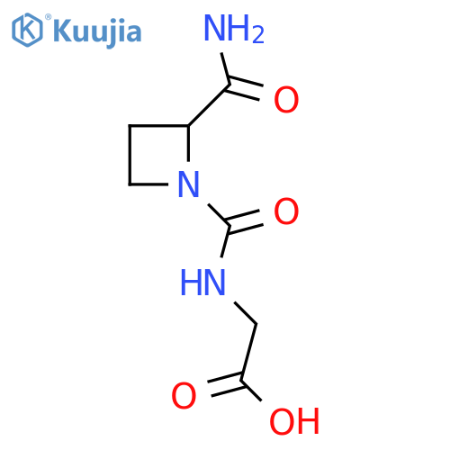 2-(2-carbamoylazetidine-1-carbonyl)aminoacetic acid structure