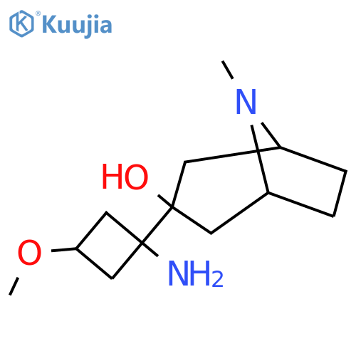 3-(1-amino-3-methoxycyclobutyl)-8-methyl-8-azabicyclo3.2.1octan-3-ol structure