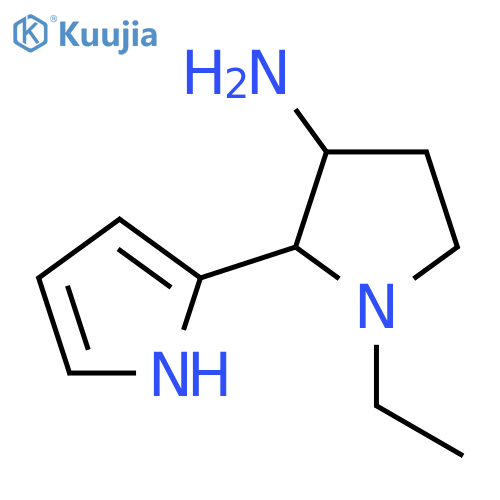 1-ethyl-2-(1H-pyrrol-2-yl)pyrrolidin-3-amine structure