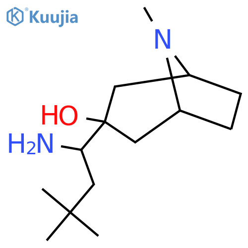 3-(1-amino-3,3-dimethylbutyl)-8-methyl-8-azabicyclo3.2.1octan-3-ol structure
