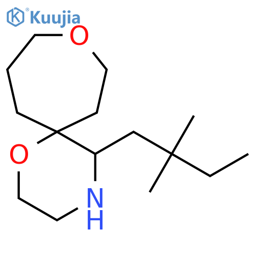 5-(2,2-dimethylbutyl)-1,9-dioxa-4-azaspiro5.6dodecane structure