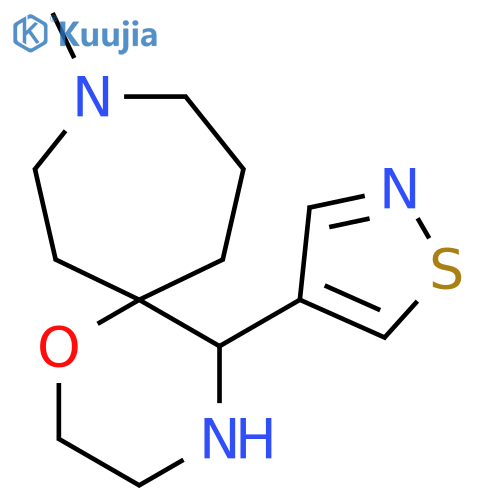 9-methyl-5-(1,2-thiazol-4-yl)-1-oxa-4,9-diazaspiro5.6dodecane structure