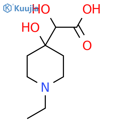 2-(1-ethyl-4-hydroxypiperidin-4-yl)-2-hydroxyacetic acid structure