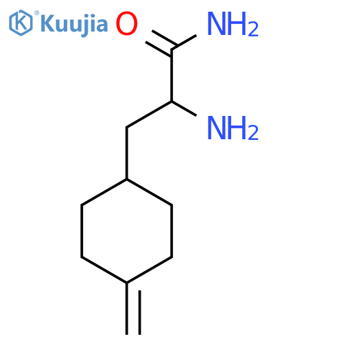 2-Amino-3-(4-methylidenecyclohexyl)propanamide structure