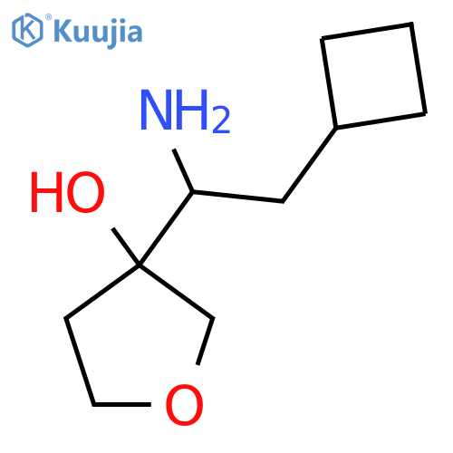 3-(1-Amino-2-cyclobutylethyl)oxolan-3-ol structure