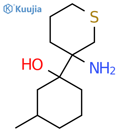 1-(3-Aminothian-3-yl)-3-methylcyclohexan-1-ol structure