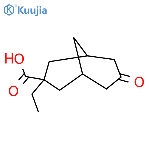 3-ethyl-7-oxobicyclo3.3.1nonane-3-carboxylic acid structure