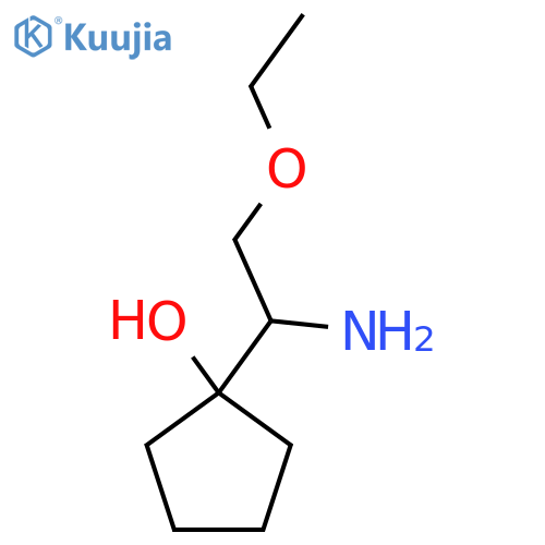1-(1-amino-2-ethoxyethyl)cyclopentan-1-ol structure