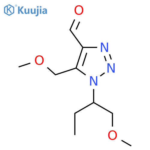 1-(1-methoxybutan-2-yl)-5-(methoxymethyl)-1H-1,2,3-triazole-4-carbaldehyde structure