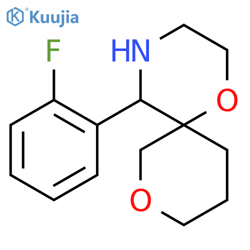 5-(2-fluorophenyl)-1,8-dioxa-4-azaspiro5.5undecane structure