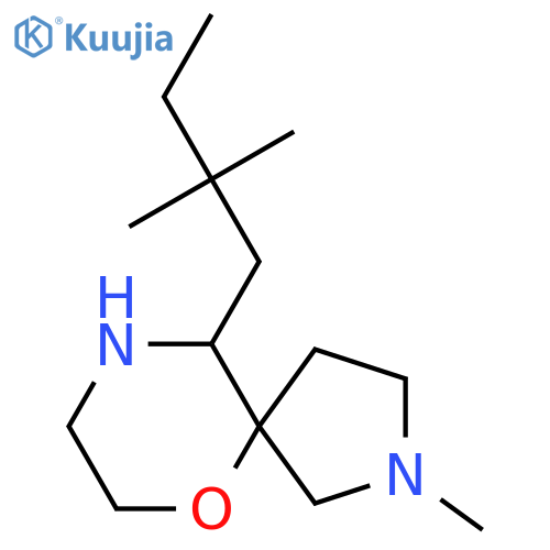 10-(2,2-dimethylbutyl)-2-methyl-6-oxa-2,9-diazaspiro4.5decane structure