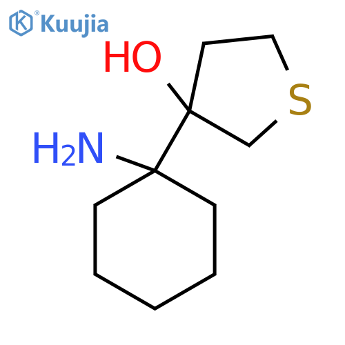 3-(1-aminocyclohexyl)thiolan-3-ol structure