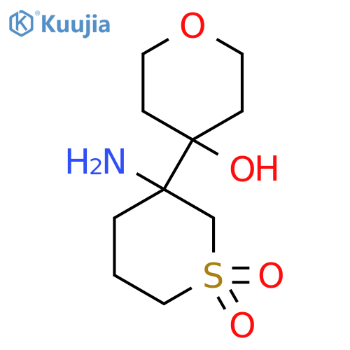 3-amino-3-(4-hydroxyoxan-4-yl)-1lambda6-thiane-1,1-dione structure
