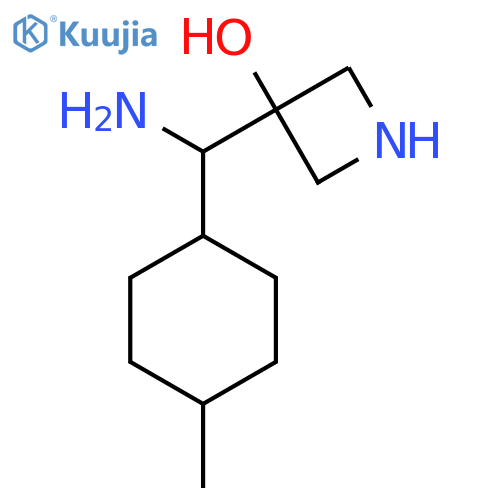 3-amino(4-methylcyclohexyl)methylazetidin-3-ol structure