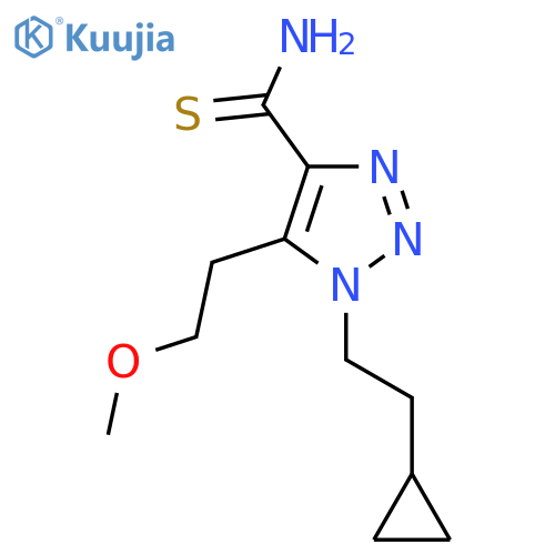 1-(2-cyclopropylethyl)-5-(2-methoxyethyl)-1H-1,2,3-triazole-4-carbothioamide structure