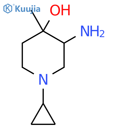 3-amino-1-cyclopropyl-4-methylpiperidin-4-ol structure
