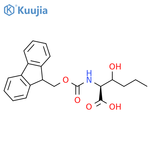 Norleucine, N-[(9H-fluoren-9-ylmethoxy)carbonyl]-3-hydroxy- structure