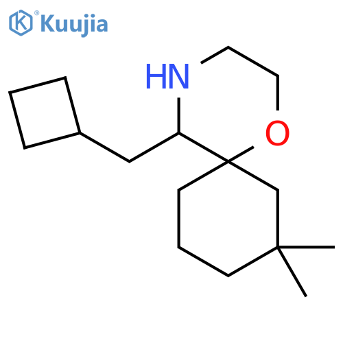 5-(cyclobutylmethyl)-8,8-dimethyl-1-oxa-4-azaspiro5.5undecane structure