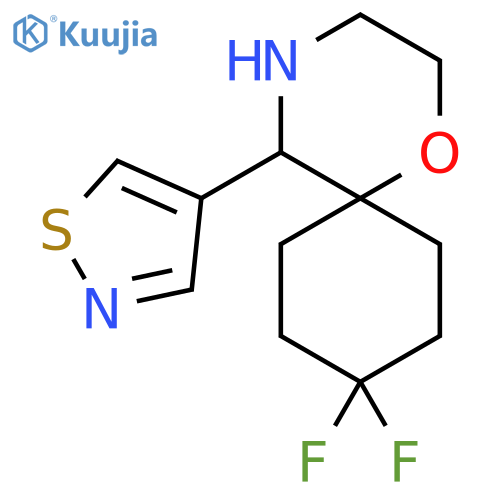 9,9-difluoro-5-(1,2-thiazol-4-yl)-1-oxa-4-azaspiro5.5undecane structure