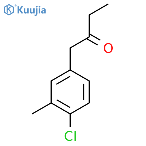 1-(4-chloro-3-methylphenyl)butan-2-one structure
