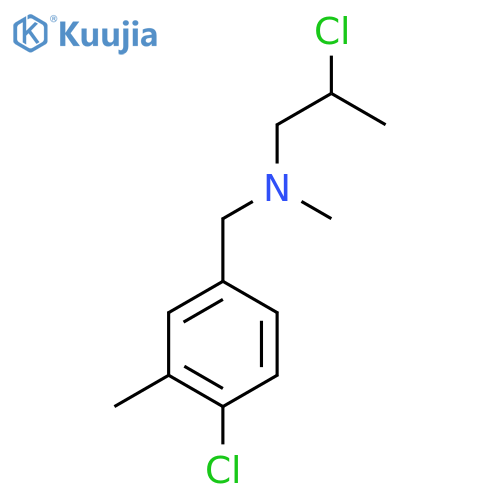 (4-chloro-3-methylphenyl)methyl(2-chloropropyl)methylamine structure
