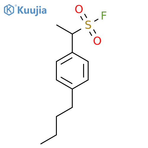 1-(4-butylphenyl)ethane-1-sulfonyl fluoride structure