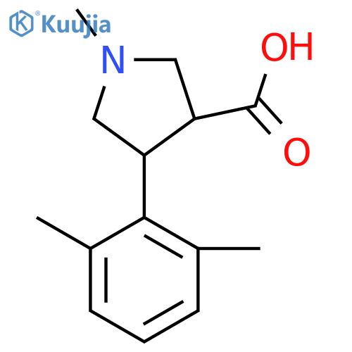 4-(2,6-dimethylphenyl)-1-methylpyrrolidine-3-carboxylic acid structure