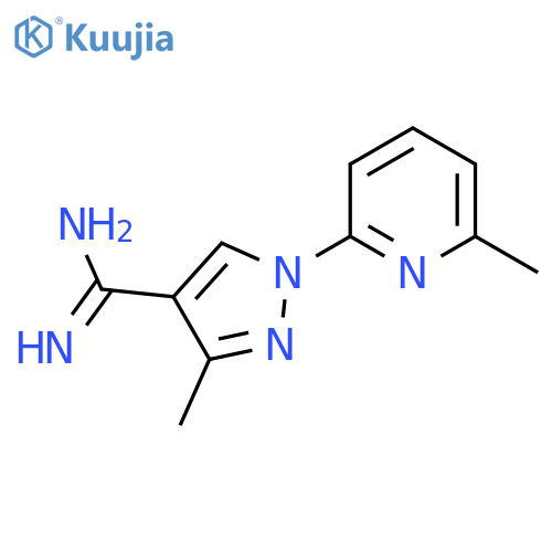 3-methyl-1-(6-methylpyridin-2-yl)-1H-pyrazole-4-carboximidamide structure