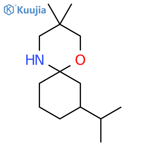 3,3-dimethyl-8-(propan-2-yl)-1-oxa-5-azaspiro5.5undecane structure
