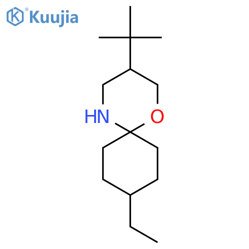 3-tert-butyl-9-ethyl-1-oxa-5-azaspiro5.5undecane structure