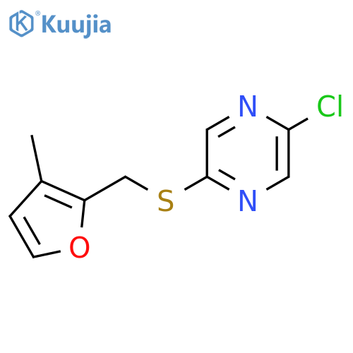2-chloro-5-{(3-methylfuran-2-yl)methylsulfanyl}pyrazine structure