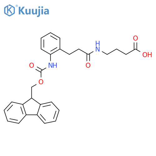 4-{3-2-({(9H-fluoren-9-yl)methoxycarbonyl}amino)phenylpropanamido}butanoic acid structure