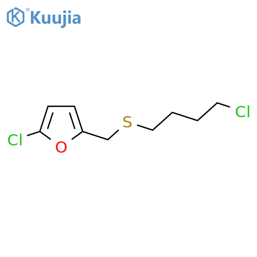 2-chloro-5-{(4-chlorobutyl)sulfanylmethyl}furan structure