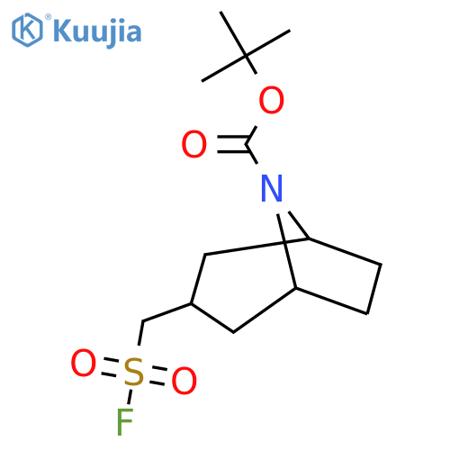 tert-butyl 3-(fluorosulfonyl)methyl-8-azabicyclo3.2.1octane-8-carboxylate structure