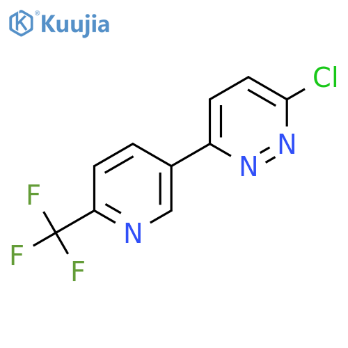 3-chloro-6-6-(trifluoromethyl)pyridin-3-ylpyridazine structure