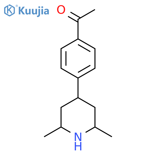 1-4-(2,6-dimethylpiperidin-4-yl)phenylethan-1-one structure