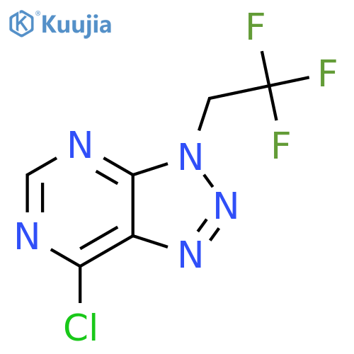 7-chloro-3-(2,2,2-trifluoroethyl)-3H-1,2,3triazolo4,5-dpyrimidine structure