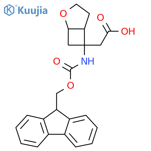 2-6-({(9H-fluoren-9-yl)methoxycarbonyl}amino)-2-oxabicyclo3.2.0heptan-6-ylacetic acid structure