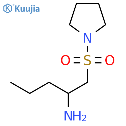 1-(Pyrrolidine-1-sulfonyl)pentan-2-amine structure
