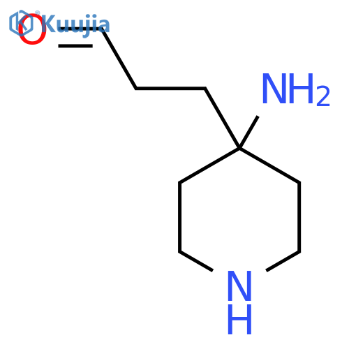 3-(4-aminopiperidin-4-yl)propanal structure